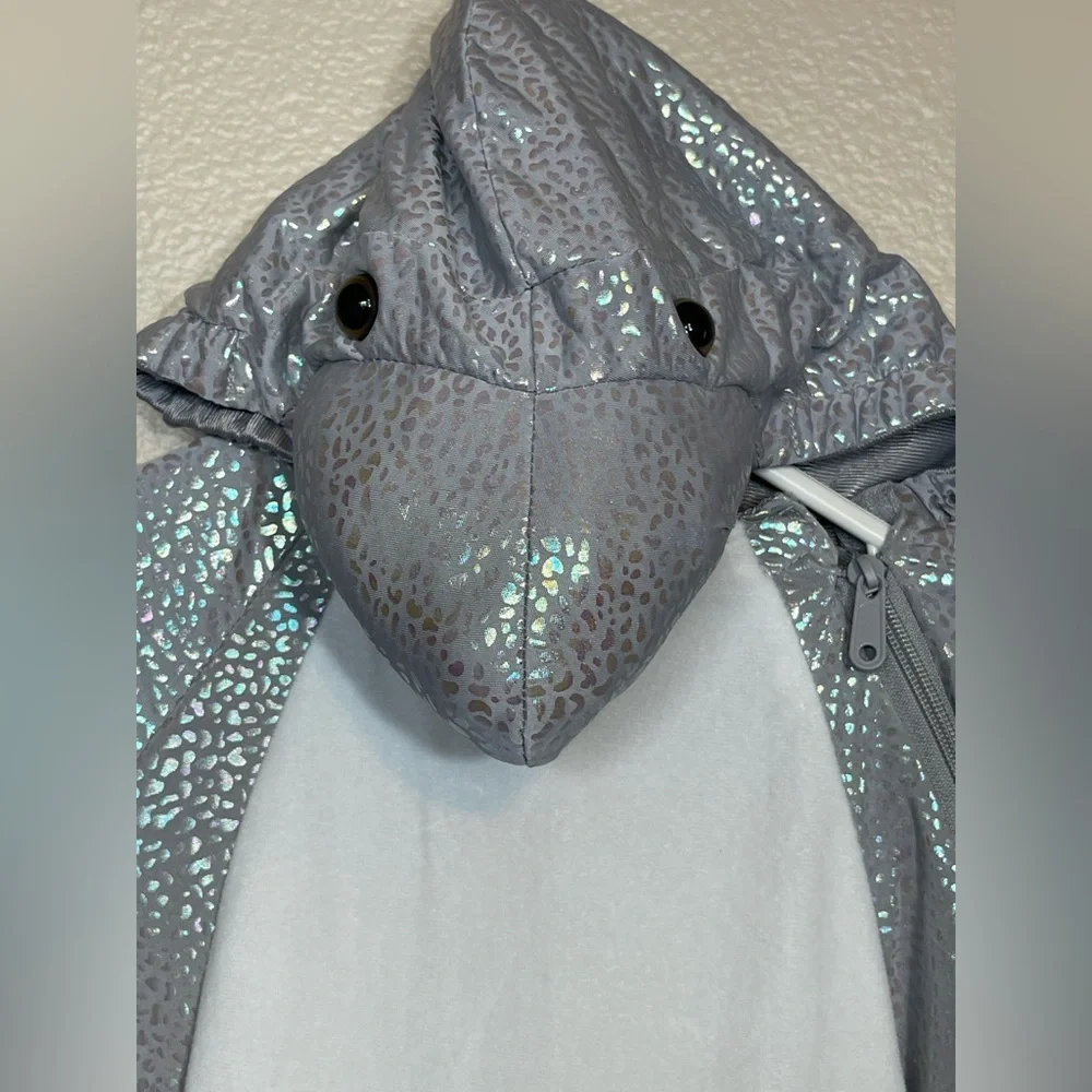 Shimmering Gray Shark Toddler one piece play costume